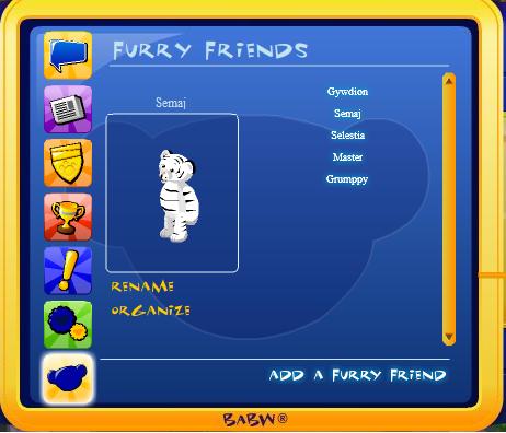 PDA Update - Furry Friends List Friend11