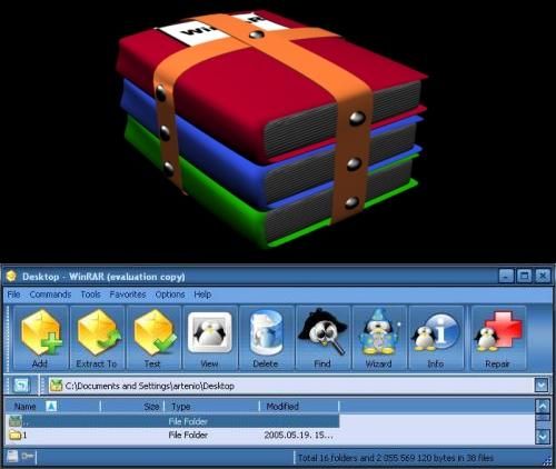 WinRAR Crystal 2008 5x7zby11