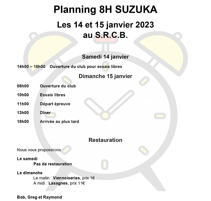 8H SUZUKA au SRCB les 14 et 15 janvier 2023 8h_suz10