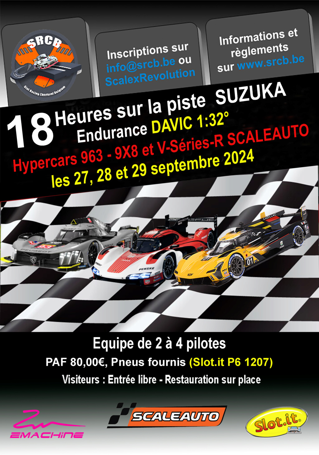 Les 18Heures DAVIC les 27, 28 et 29 septembre au S.R.C.B. Affich34