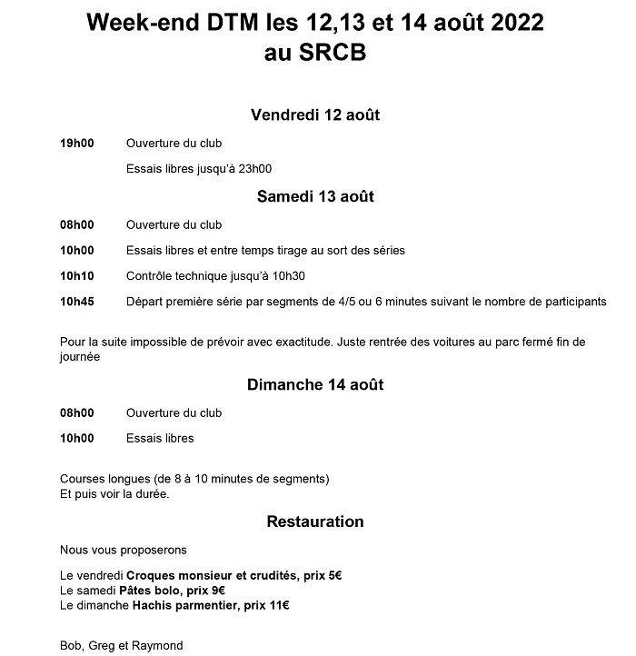 Week-end DTM 2022 Week-e12
