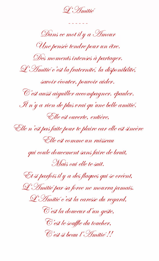 voici un petit poème "l'amitié" - josiane Ag3r7s10