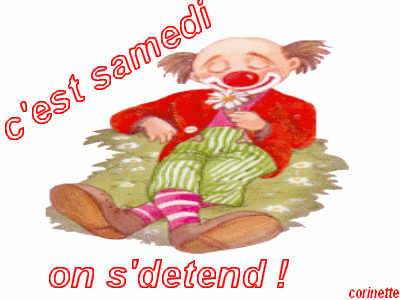 c'est samedi" et "bon week-end" -envoyer par josiane Gh87u810