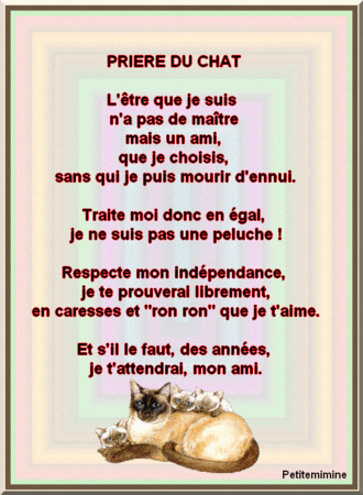 Priere Du Chat De Josiane