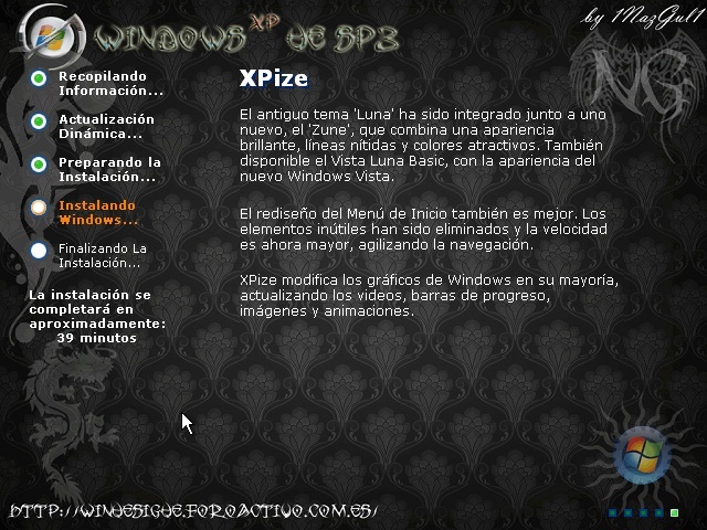 Windows XP uE NG SP3  (mi 1er ue) Window10