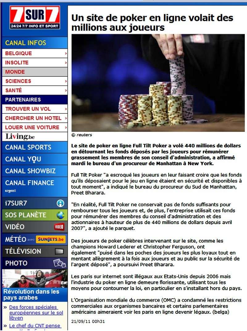  site de poker en ligne Full Tilt Poker a volé 440 millions de dollars en détournant les fonds déposés par les joueurs  0hor9832