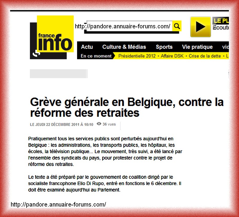 Grève générale en Belgique, contre la réforme des retraites  0y27