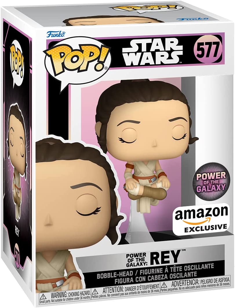 funko - Figurine Funko Pop Star Wars : Power of The Galaxy - Rey 61eais10