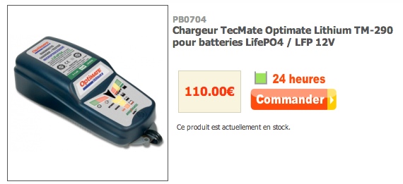 batterie lithium ion au prix d'une Yuasa Ishot120