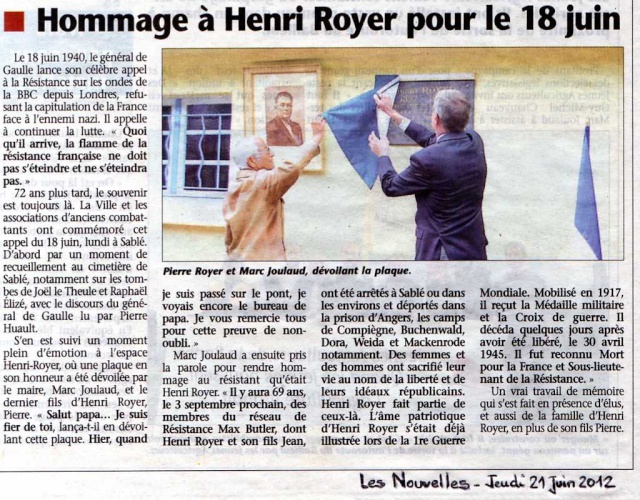 Plaque Henri Royer. Les_no10