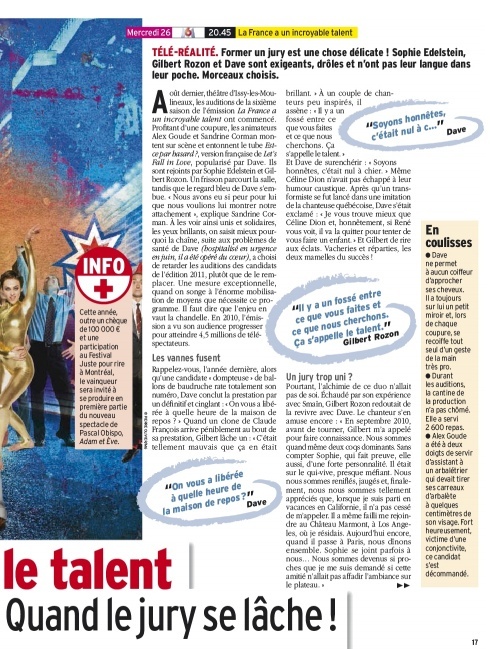 News - La France a un incroyable talent 2011 2156