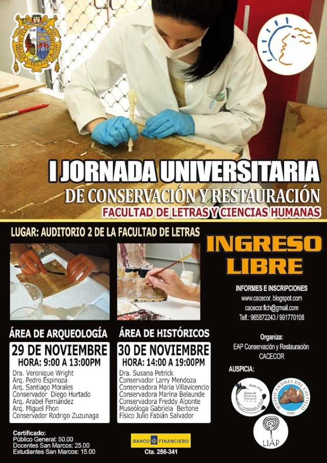 I Jornada Universitaria de conservación y Restauración 55394610
