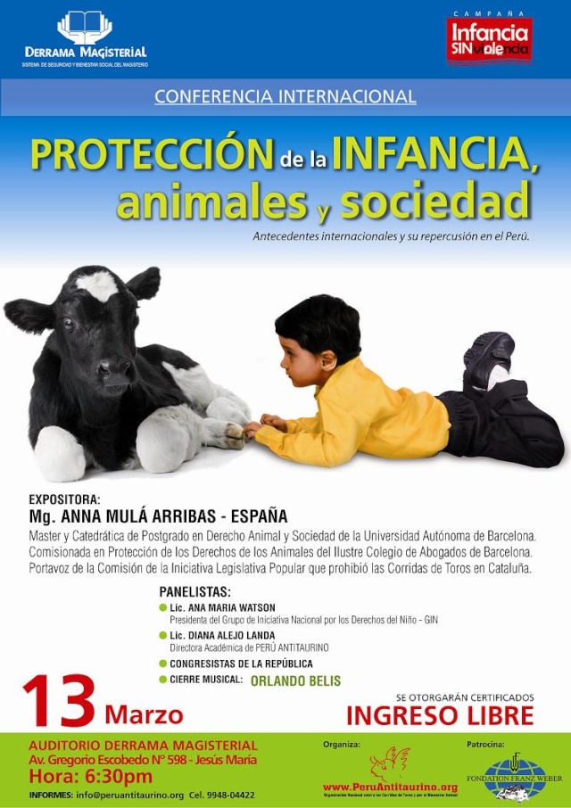 Protección de la Infancia, Animales y Sociedad Afiche15