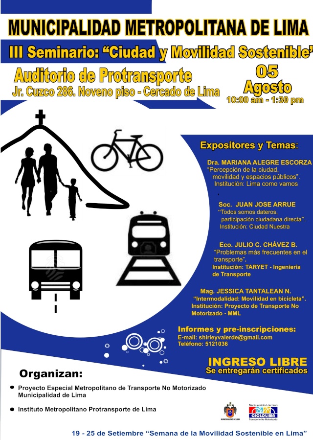 Ferias y Seminarios Ciclistas en Agosto Iiisem10