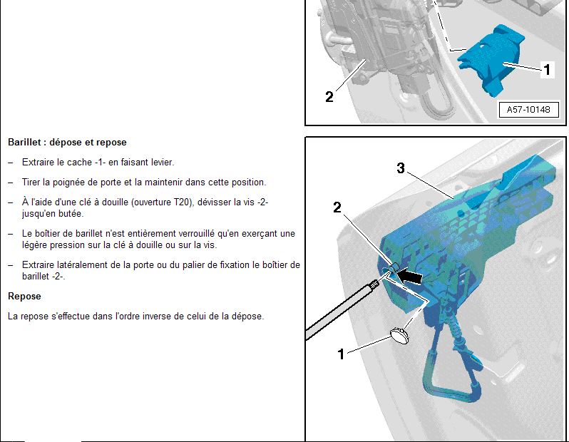 Démontage des poignées de portes extérieures sur AUDI TT mk2 - Carrosserie  (entretien, réparation, esthétique, ...) - AutoPassion