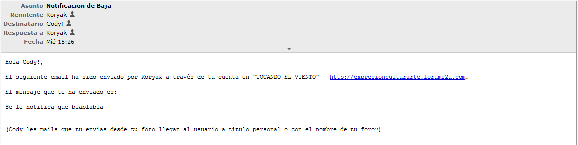 Cómo puedo modificar la opción de que lleguen los mails a los usuarios con el nombre del foro - Página 2 28210