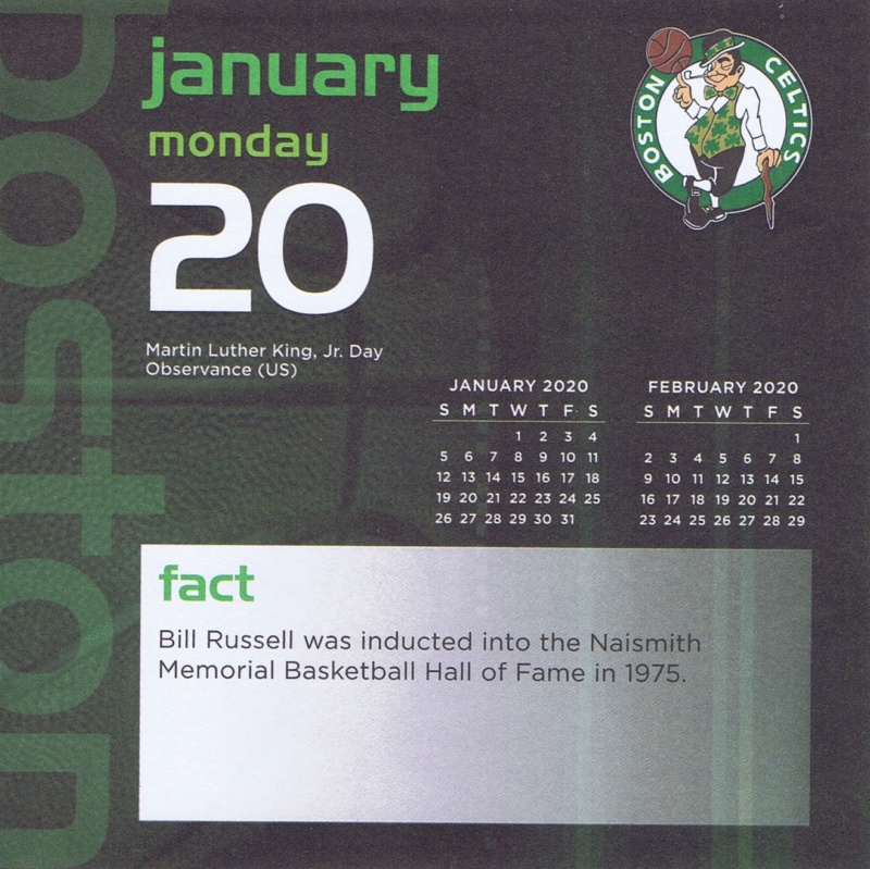 Boston Celtics 2020 Daily Sports Calendar - Page 3 2020-027