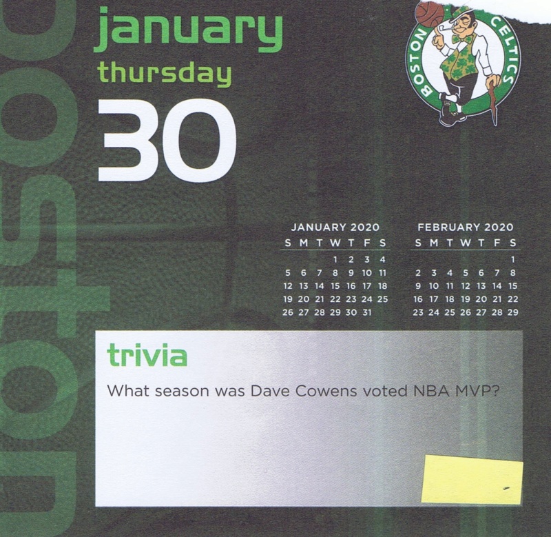 Boston Celtics 2020 Daily Sports Calendar - Page 4 2020-036