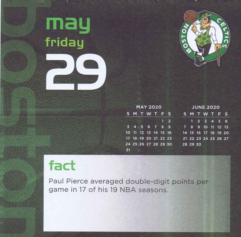 Boston Celtics 2020 Daily Sports Calendar - Page 19 Calen113