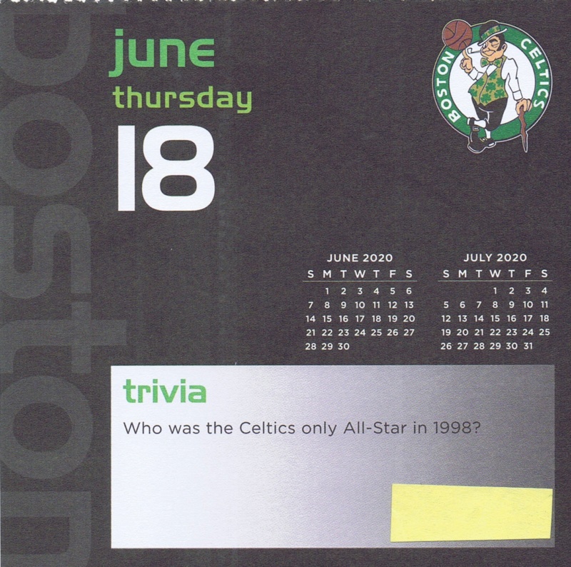 Boston Celtics 2020 Daily Sports Calendar - Page 20 Calen130