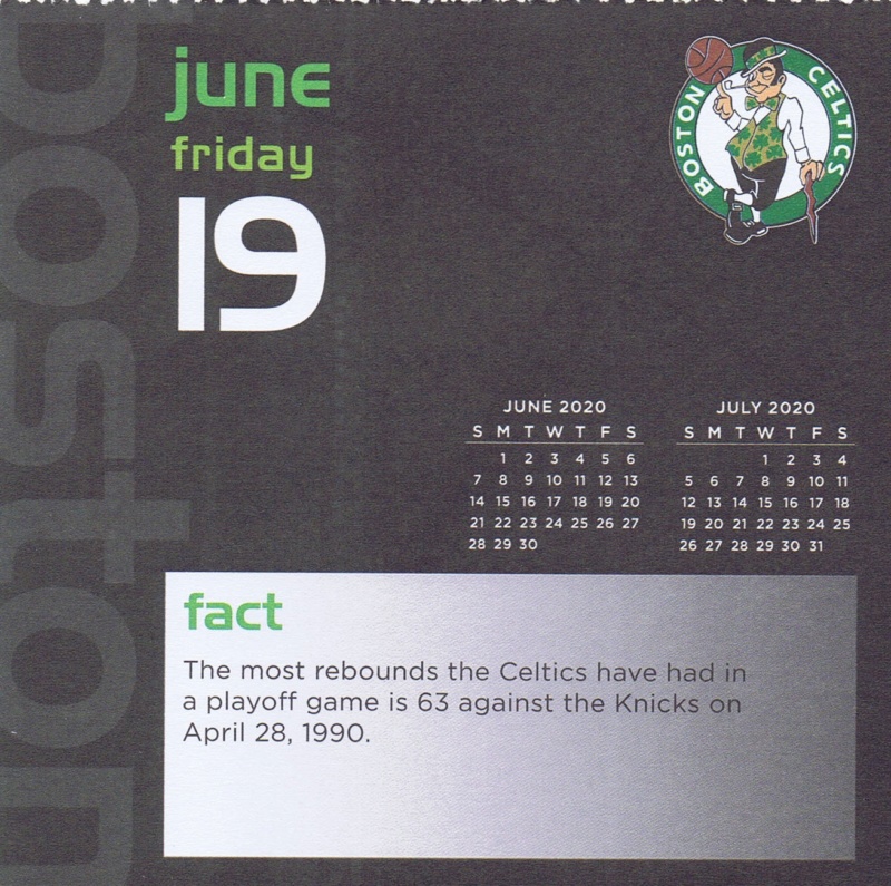 Boston Celtics 2020 Daily Sports Calendar - Page 20 Calen131