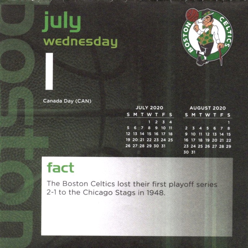 Boston Celtics 2020 Daily Sports Calendar - Page 21 Calen141