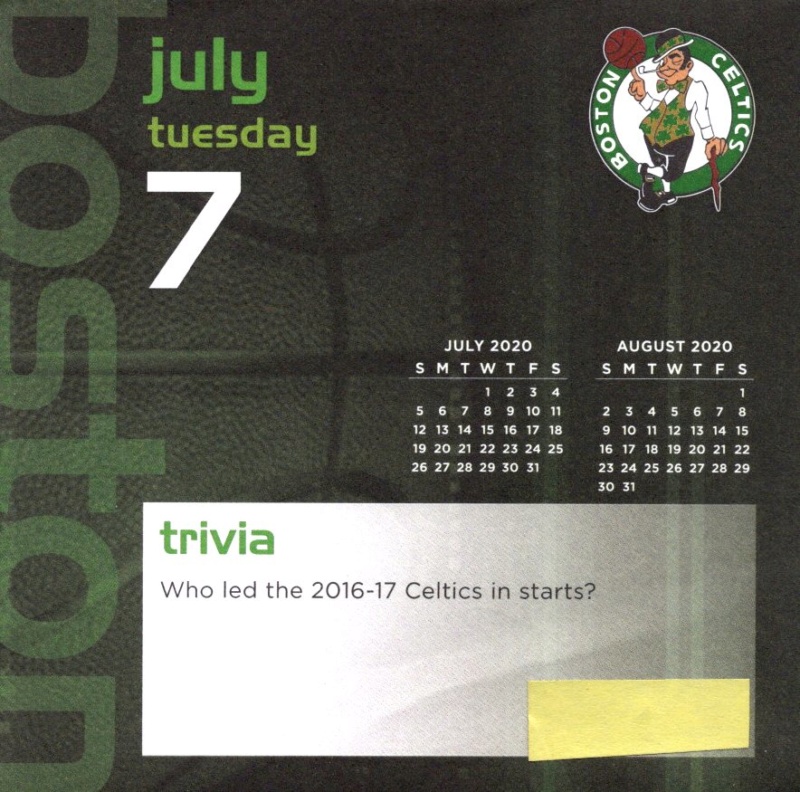 Boston Celtics 2020 Daily Sports Calendar - Page 21 Calen146