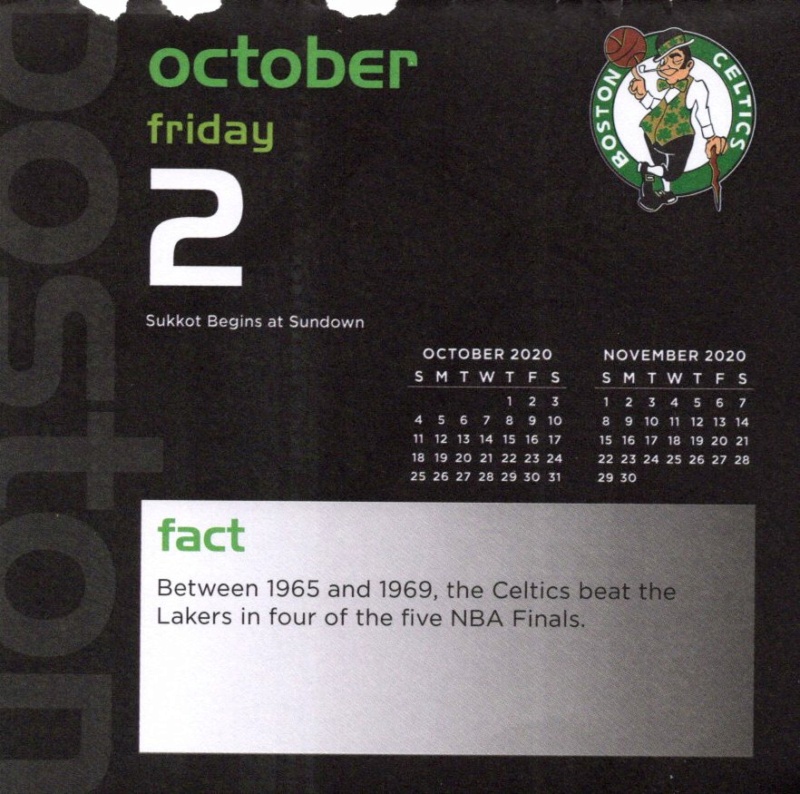 Boston Celtics 2020 Daily Sports Calendar - Page 30 Calen225