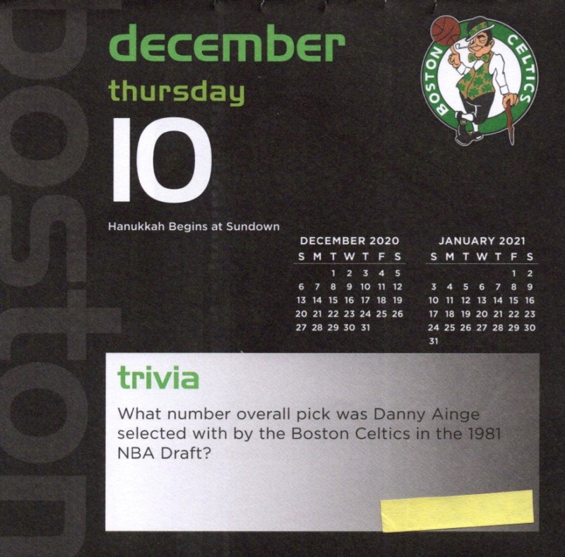 Boston Celtics 2020 Daily Sports Calendar - Page 35 Calen284