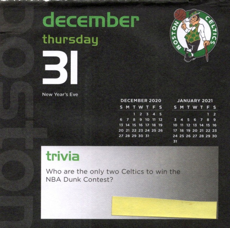 Boston Celtics 2020 Daily Sports Calendar - Page 37 Calen303