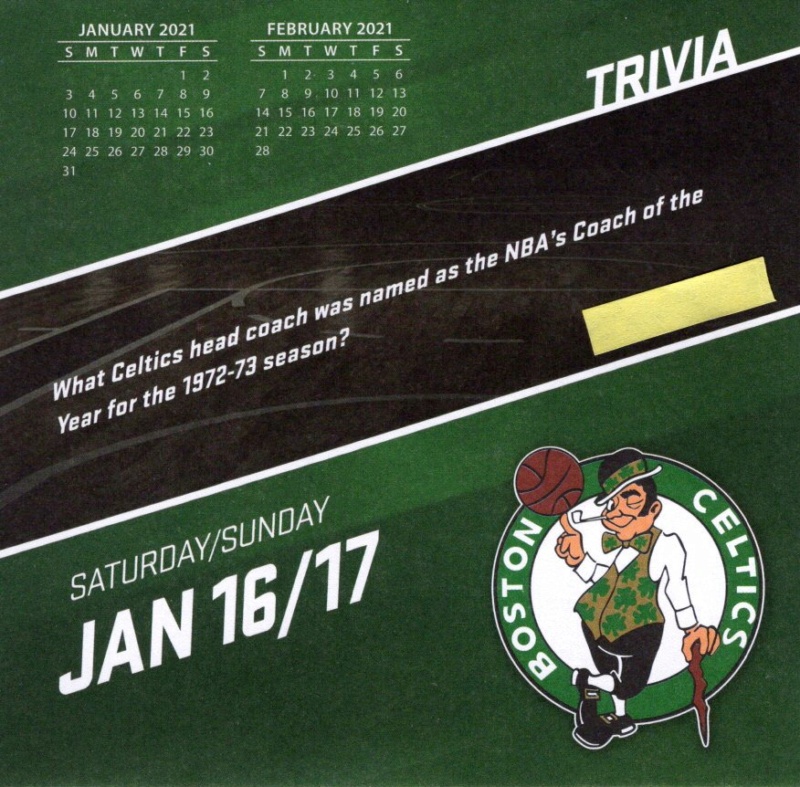 Boston Celtics 2021 Daily Sports Calendar - Page 2 Calen318