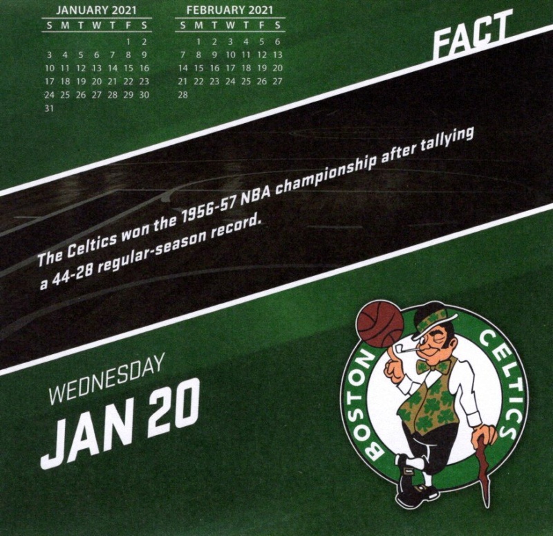 Boston Celtics 2021 Daily Sports Calendar - Page 2 Calen321