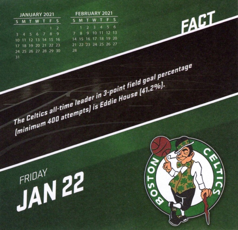 Boston Celtics 2021 Daily Sports Calendar - Page 2 Calen323