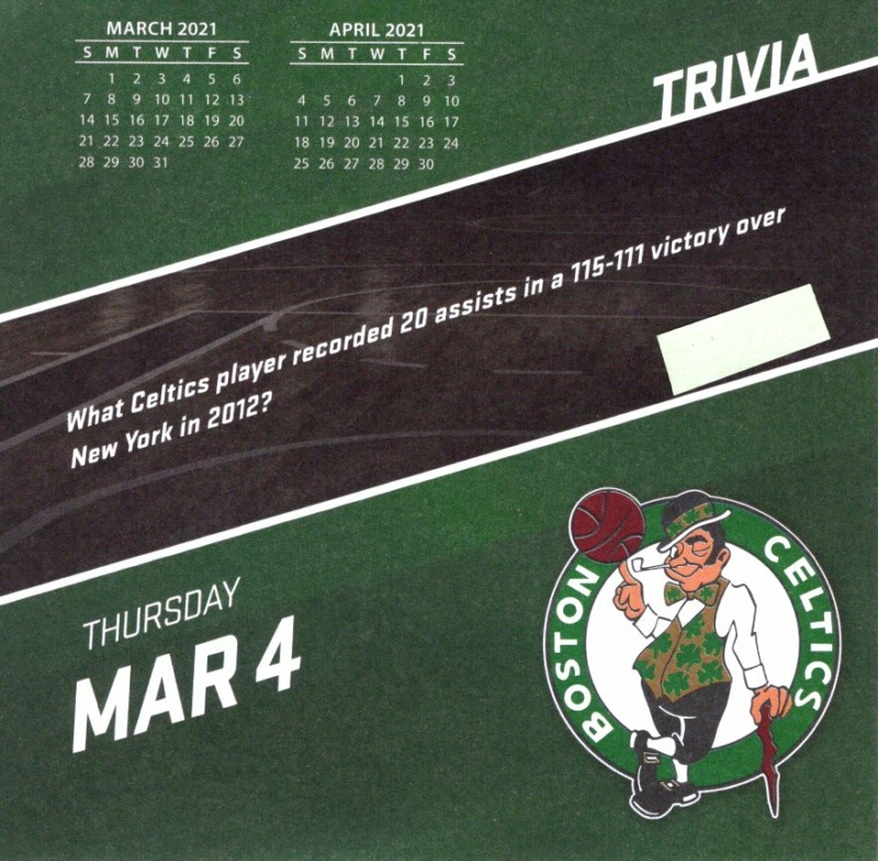 Boston Celtics 2021 Daily Sports Calendar - Page 5 Calen358