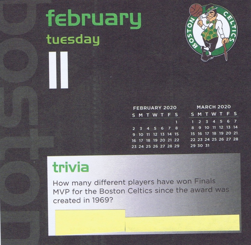 Boston Celtics 2020 Daily Sports Calendar - Page 5 Calend17