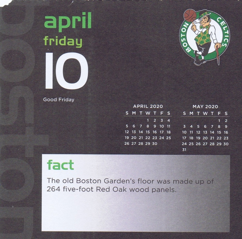 Boston Celtics 2020 Daily Sports Calendar - Page 11 Calend69