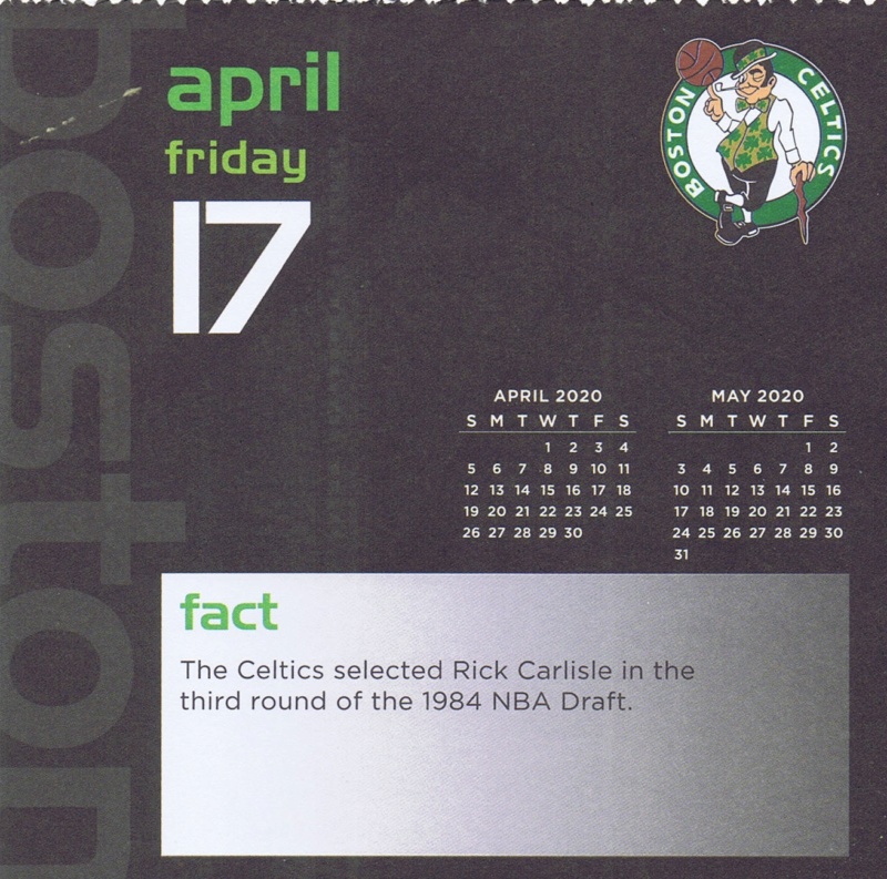 Boston Celtics 2020 Daily Sports Calendar - Page 12 Calend75