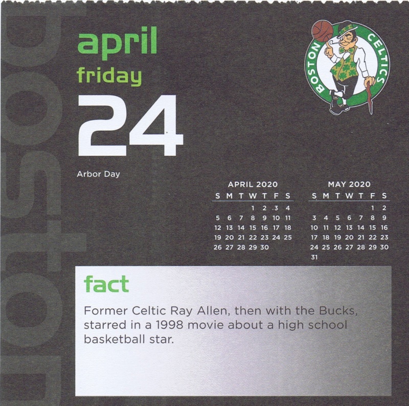 Boston Celtics 2020 Daily Sports Calendar - Page 13 Calend82