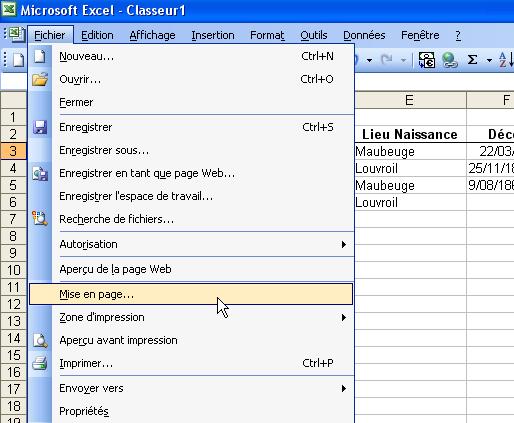 Exporter une liste sous Excel - en image Tricel16
