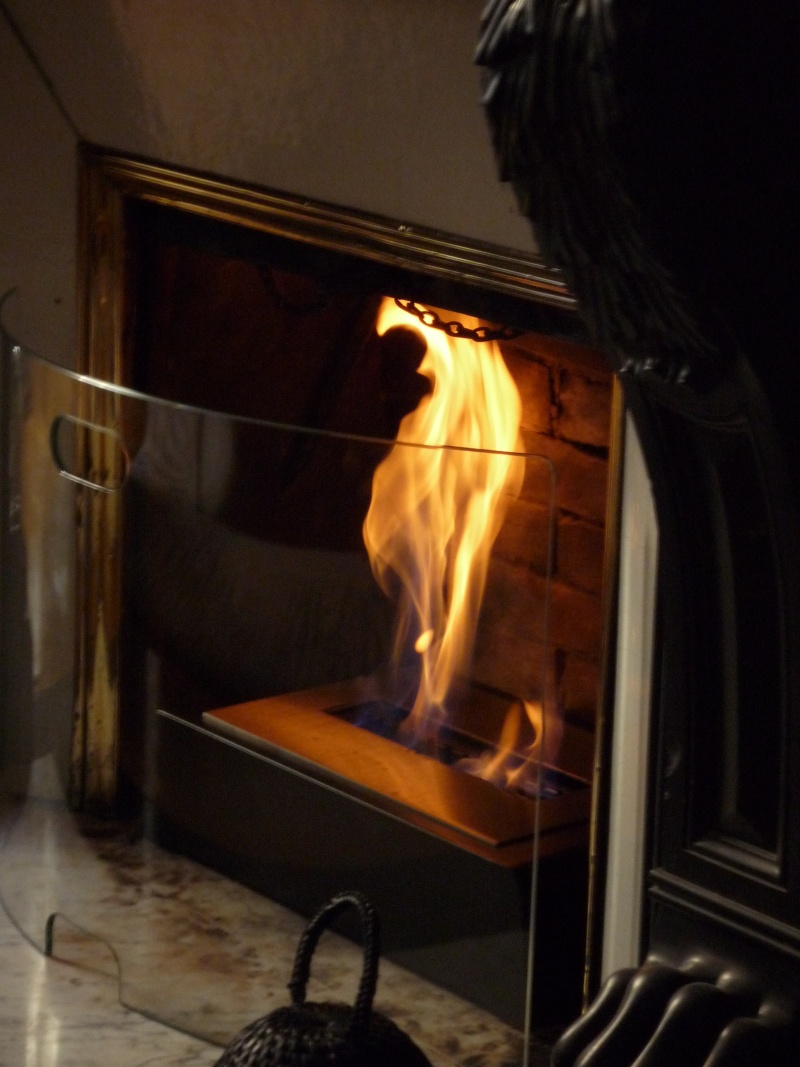 Qu’il fait bon se détendre devant un bon feu. Et vous, êtes vous plutôt cheminée, poêle ou … poêle cheminée ? P1000211