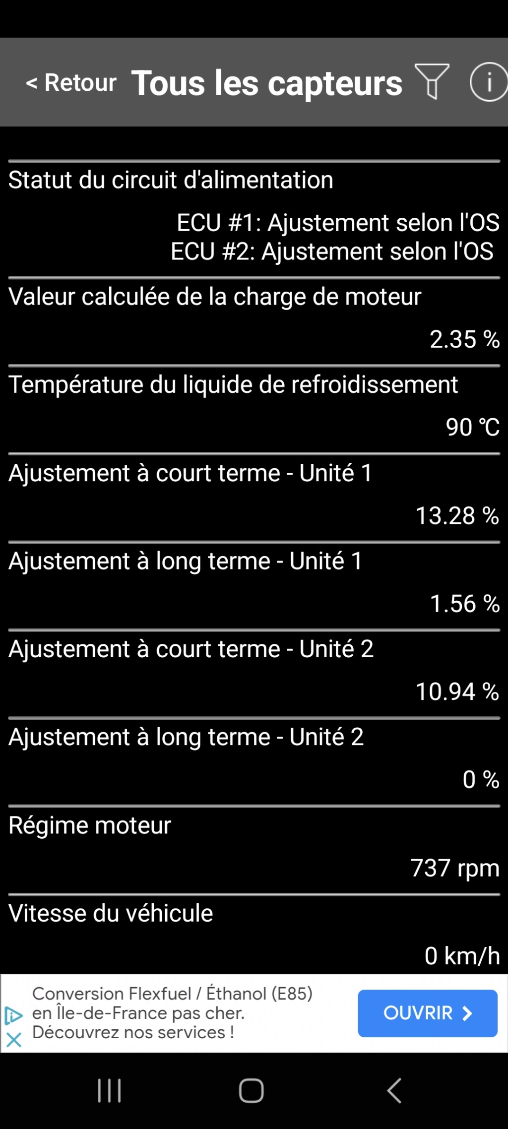 codes options - Codes erreurs P1128 et P1130 Screen14