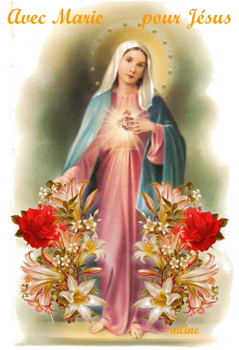 Douce et Sainte Vierge Marie priez pour nous avec Jésus le « tout Amour ». Moi_211