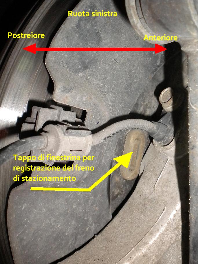 Registrazione freno di stazionamento. 115