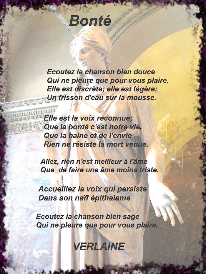 Poème "Bonté" de Verlaine de la part de Josiane 07110610