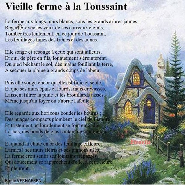 Poème "Vieille ferme à la Toussaint" d'Emile Verhaeren de la part de Josiane 92037f11