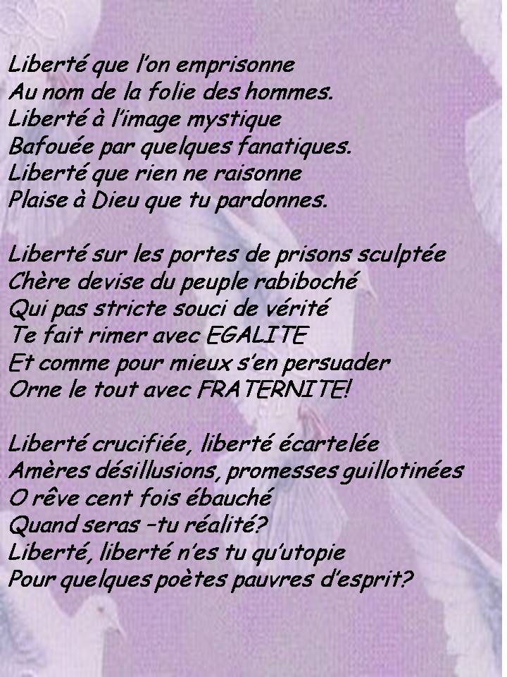 Poème "Liberté" de la part de Josiane 985ksm10