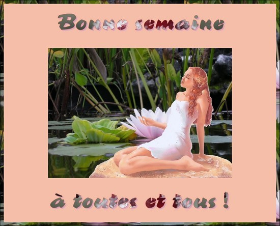 Bon lundi, bonne semaine à toutes et tous de la part de Josiane B520f810