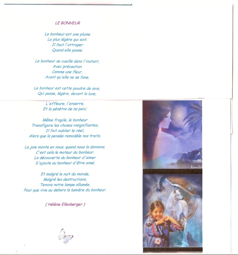Poème "Le Bonheur" de la part de Josiane Numari28