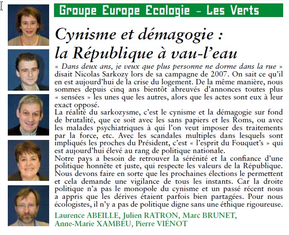 Groupe Europe Ecologie-Les Verts (majorité) Groupe12