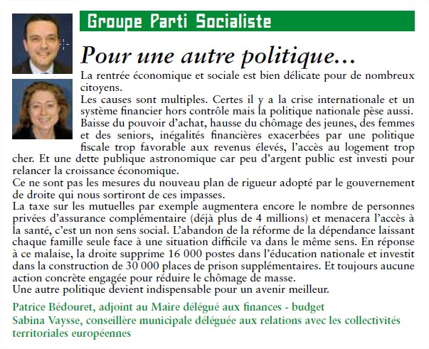 Groupe Parti Socialiste (majorité) Groupe15